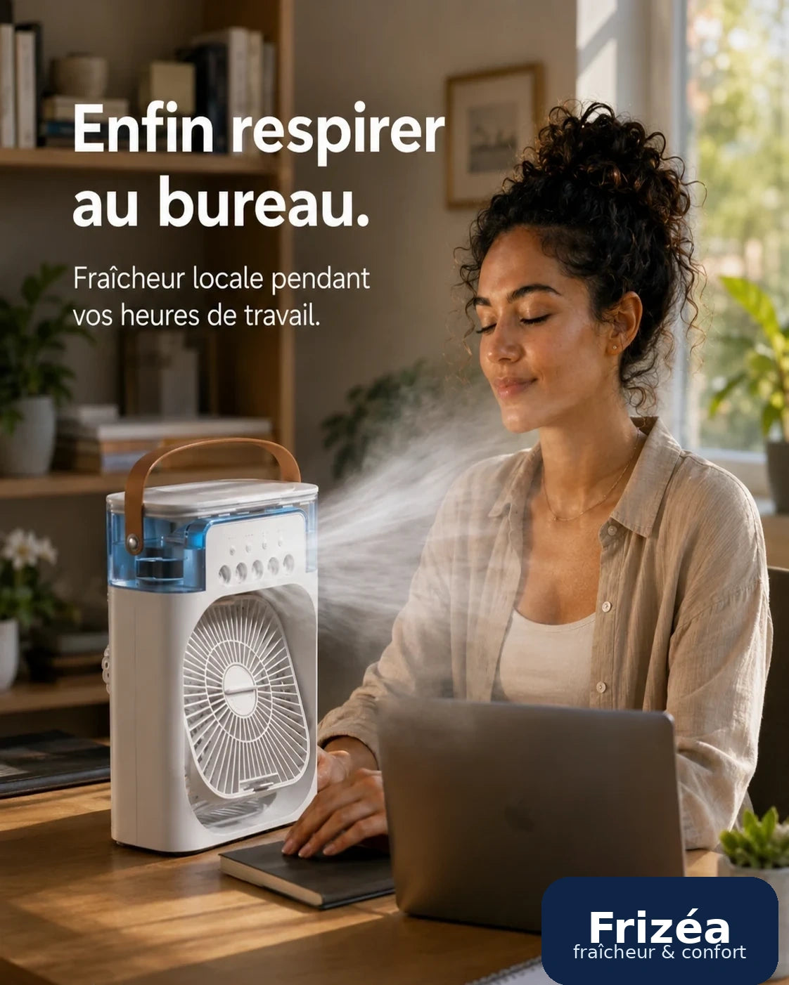 Rafraîchisseur d'air portable Frizéa en situation