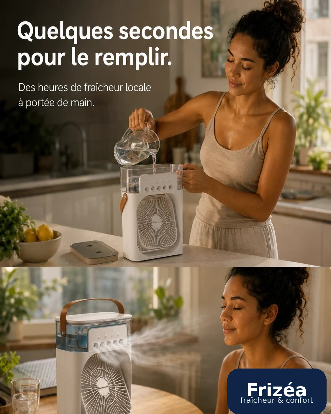 Rafraîchisseur d'air portable Frizéa en situation