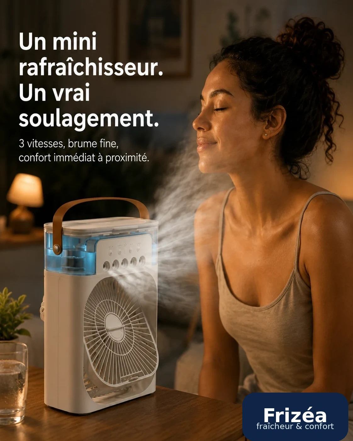 Rafraîchisseur d'air portable Frizéa en situation
