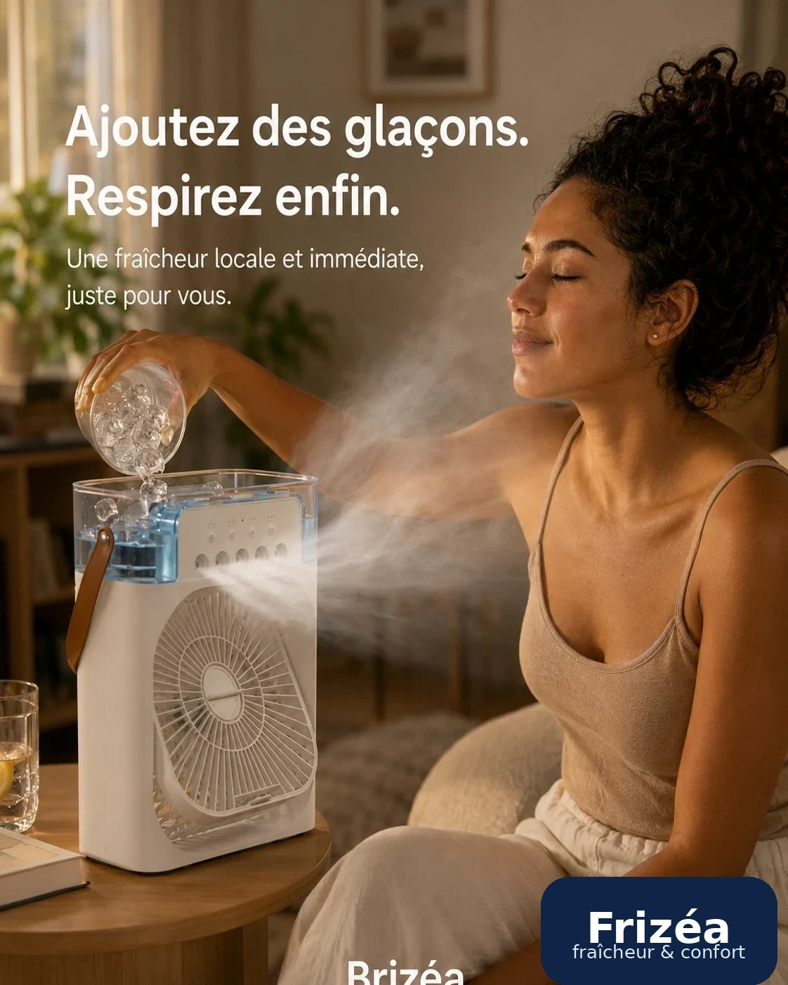 Rafraîchisseur d'air portable Frizéa en situation