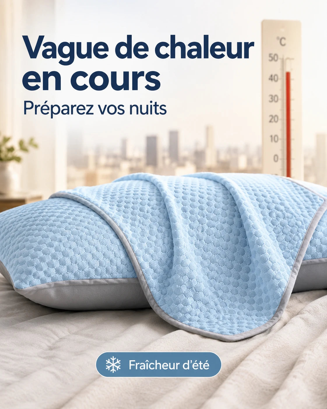 Coussin rafraîchissant Frizéa en situation
